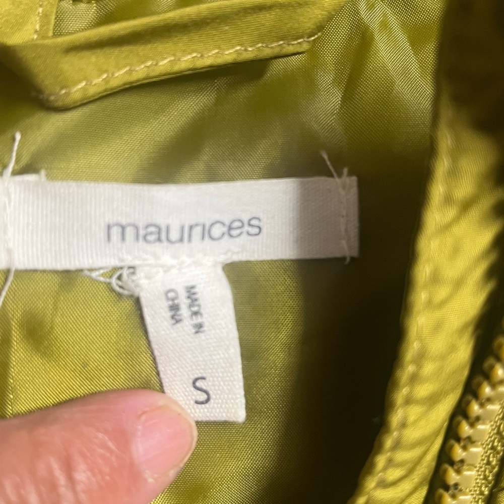 Maurices Olive Green Polyester Jacket